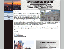 Tablet Screenshot of nyccustomsbroker.com